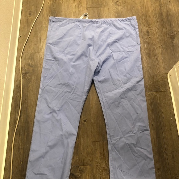 Soft weave Women’s Light Blue Jogger Pull-On Scrub Pant Size Large - Picture 3 of 12